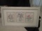 3 Flowers in Vases Print in Ornate White Wood Frame/Matt