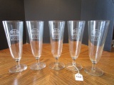 5 Pebble Creek Country Club Pilsner Glasses