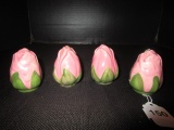 Franciscan Earthenware, 2 Set Tulips Design Salt/Pepper Shakers