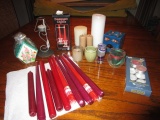 Candle Lot - Designers Choice Candle Holder, Tea Lights, Etc.