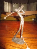 Metal Hand-Made Golfing Figurine