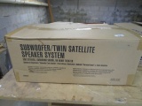 Subwoofer/Twin Satellite Speaker System in Box