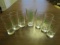 Mojito Lot - 6 Tumbler Glasses w/ Mixer Glass