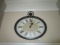 Westclox Oval Clock w/ Scalloped Urn Finial
