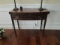 Wooden Entry Table w/ Fold Out/Rotary Top, 1 Drawer w/ Hepplewhite Pulls