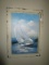 Hand Painted Oil on Canvas on Wooden Frame Print Boat Scene