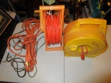 Lot - 3 Extendable Cords, 2 w/ Reels