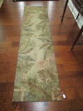 Palm Leaf Patterned Floor Runner