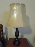 Metal Patina Desk Lamp Pin/Spindle Style Lamp w/ Shade