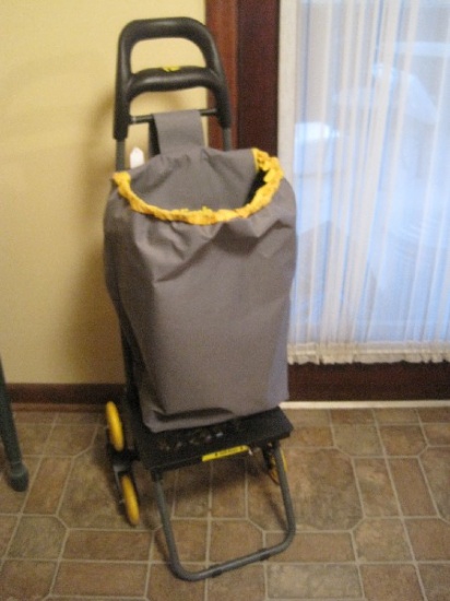 Climb Cart Folds For Storage/Climbs Stairs w/ Ease