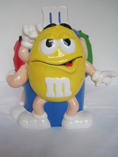 M&M's Yellow Red & Green Characters Novelty Cookie Jar