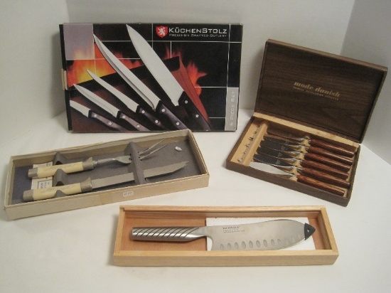 Cutlery Lot - Kuchenstolz 6 Piece - Precision 5 Knives & Sharpening Steel