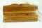 1940's WWII Era Dar-Lin Wood Clutch Purse USA Made