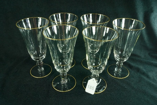 Set - 6 Glastonbury-Lotus "Princess" Iced Tea Goblet