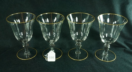 Set - 4 Glastonbury-Lotus "Princess" Water Goblet