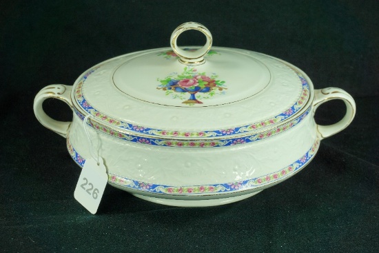 Vintage Alfred Meaking China England Round Covered Vegetable Bowl