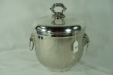 Towle Silver Co. Silverplate Handled Ice Bucket w/ Porcelain Insert