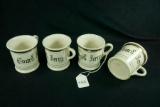 Set - 4 Vintage Made in Japan Tom & Jerry Mugs