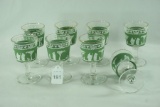 Set - 8 1950's Jeannette Glass 