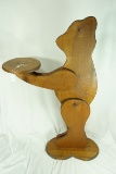 Wooden Bear End Table Stand
