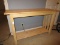 2-Tier Wooden Entry Table Slat Sides