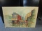 Oil on Canvas Street Scene on Wood Frame Signed B. Vestel