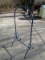 Blue Metal Clothing Stand Curled Top/Sides Motif