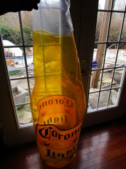 Large Blow-Up Corona Light Bottle