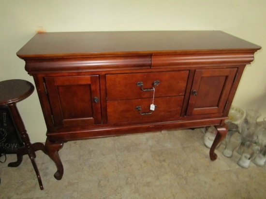 Universal Furniture Entry/Buffet Table 2 Top Drawers, 2 Hutch Doors w/ 2 Inlay Drawers