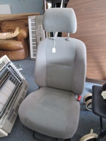 Car Seat w/ Grey Upholstery