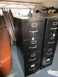 4 Drawer Black Metal File Cabinet by Hon