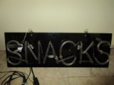 Neon 'Snacks' Lighted Wall Sign