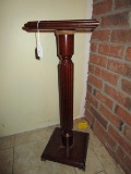 Wooden Column-Design Side Table