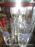 Lot - 2 Corona Extra Beer Glasses 9 1/4