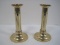 Pair - Baldwin Brass Pillar Design Candle Sticks