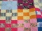 Summer Block Pattern Quilt Solids & Florals Design Blocks Hand/Machine Sewn