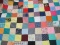 Colorful Block Pattern Summer Quilt Hand/Machine Sewn