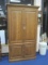 Hooker Furniture White Oak Entertainment Center Media Cabinet w/ Power