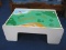 Child's Play Table w/ Graphic Land, Mountains & Water Design