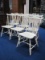 Set - 6 Painted Windsor Fiddle Back Chairs by Temple Stuart Furniture
