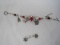 Christmas Charm Bracelet & Pair Snowflake Pierced Earring