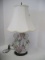 Semi-Porcelain Double Handled Vase Form Table Lamp