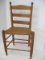 Oak Ladder Back Chair w/ Woven Seat