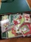 Christmas Box w/ Hand Crafted Cards/Envelopes, Etc.