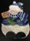 Snowman Bisque Ceramic Bread Plate