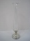 Empire Sterling Weighted Base Etched Crystal Bud Vase w/ Flared Rim