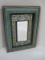 Wall Décor Accent Tile Mirror w/ Relief Classic Flower & Foliage Design