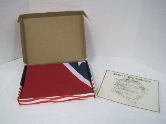 Confederate Flag Flown Over S.C. Stat Capital Building in Columbia April 24, 2000 w/ COA