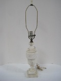 Alabaster Urn Form Table Lamp on Plinth Base