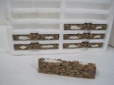 Dept 56 Village Stone Wall Dusted w/ Snow 6 Pieces